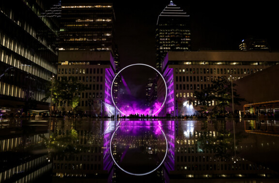Daily Hive : It’s lit: Montreal’s gigantic “Ring” installation has been illuminated for good